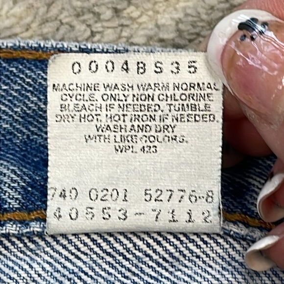 Vintage Levis 550 Relaxed Fit Jeans Rigid Denim Sz 34x29 - Picture 10 of 16